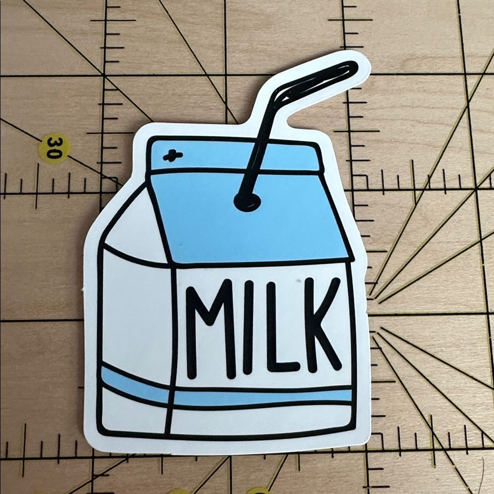 💜13/$13 +Bundle Sticker Sale| Milk Dairy Beverage Waterproof Sticker